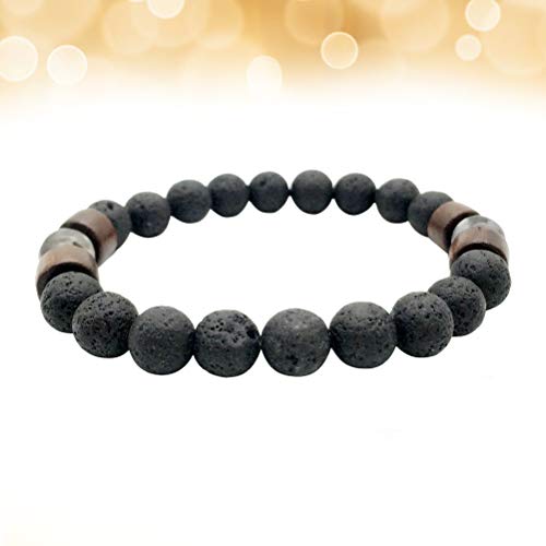 BESTOYARD Pulsera de Piedra de Lava Piedra volcánica Elástica de Yoga Cuentas de ágata Pulsera de Piedra Natural Joyería para Hombres, Mujeres BESTOYARD Pulsera de Piedra de Lava Piedra volcánica Elástica de Yoga Cuentas de ágata Pulsera de Piedra Natural Joyería para Hombres, Mujeres