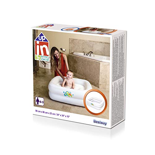 Bestway 51116 - Piscina Hinchable Infantil Bañera Bebé 86x86x25 cm