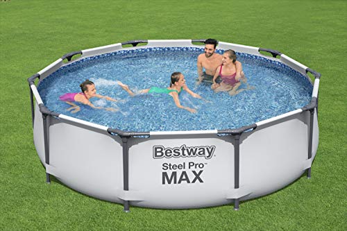 Bestway 56408 - Piscina Desmontable Tubular Steel Pro Max 305x76 cm con Depuradora de Cartucho 1.249 litros/hora