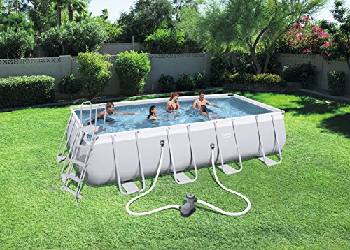 BESTWAY 56465 - Piscina Desmontable Tubular Power Steel 549x274x122 cm Depuradora de cartucho de 5.678 litros/hora