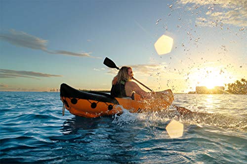 Bestway 8321401 Flotador Kayak Semirigido 330 x 94 cm. 2 Personas MAX. 160 Kg. con Remos, Multicolor