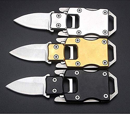 BESTZY Mini Cuchillo tactico 3pc Navaja de Bolsillo Cuchillo de la Defensa de para Exteriores Herramienta Plegable