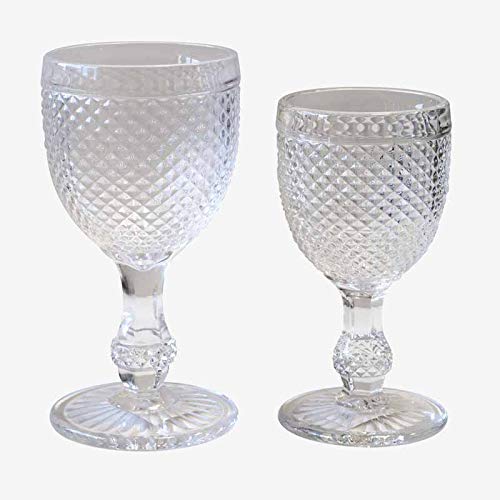 Better & Best Picos Cristaleria de 12 Piezas Agua + 6 Copas de Vino, Color Transparente, Medidas 8,8x8,8x16,5 y 7,6x7,6x14,7 cm, Material: Cristal Better & Best Picos Cristaleria de 12 Piezas Agua + 6 Copas de Vino, Color Transparente, Medidas 8,8x8,8x16,5 y 7,6x7,6x14,7 cm, Material: Cristal