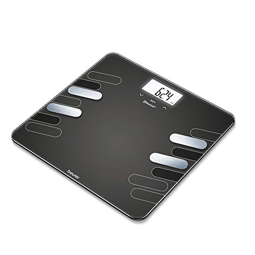 Beurer BF600 - Báscula Diagnóstica Bluetooth, Báscula de Baño Corporal Compatible con la App en Español Health Manager, 4 Electrodos, Android y iOs, Negro Beurer BF600 - Báscula Diagnóstica Bluetooth, Báscula de Baño Corporal Compatible con la App en Español Health Manager, 4 Electrodos, Android y iOs, Negro