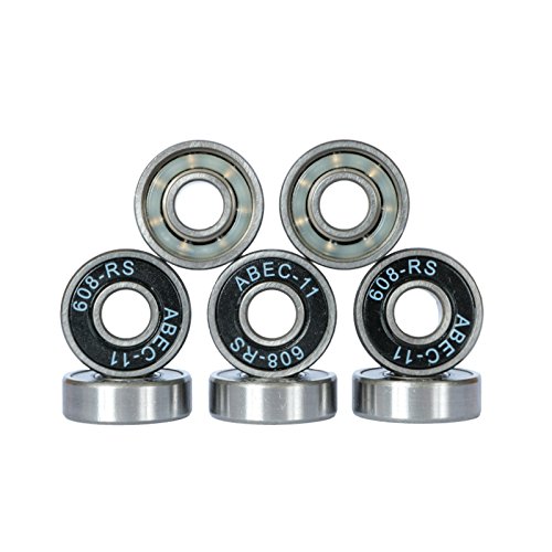 Bextreme Rodamientos ABEC 11 Chrome para Skateboard, Longboard, Patines, monopatines, patinetas, Scooter, Patinete, Skate, surfskate, Cruiser, Penny Bextreme Rodamientos ABEC 11 Chrome para Skateboard, Longboard, Patines, monopatines, patinetas, Scooter, Patinete, Skate, surfskate, Cruiser, Penny