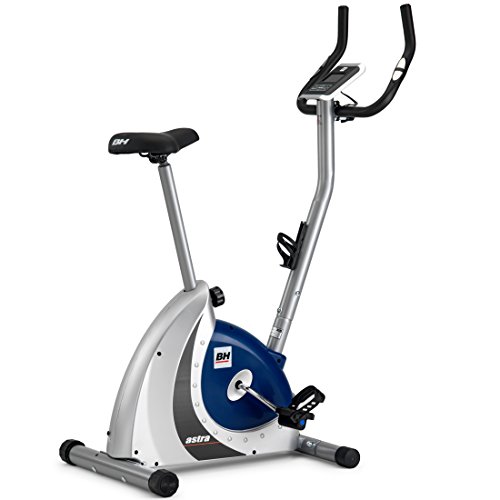 BH Fitness Astra Program H286FD Bicicleta estática - 8 Programas predefinidos - 14 Niveles - Plata y Azul