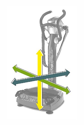 BH Fitness Combo Duo YV56 Plataforma Vibratoria, Vibratoria e Vibración Triplana, 5 Velocidades