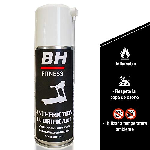 BH Fitness - Spray lubricante para cintas de correr - 400ml - Compatible con cintas domésticas - 7297701