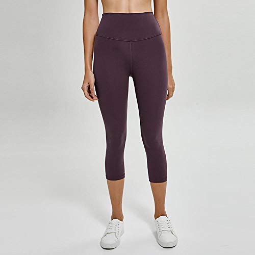 B/H Yoga y Pilates,Deportivos Leggins Mujer,Pantalones Cortos de Fitness Pantalones de Yoga-Sauce Purple_4