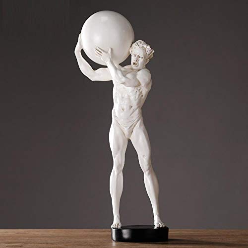 BHUIJN Estatuilla De Colección Estatua De Personaje Escultura De Hércules Decoración del Hogar Mobiliario De Gimnasio