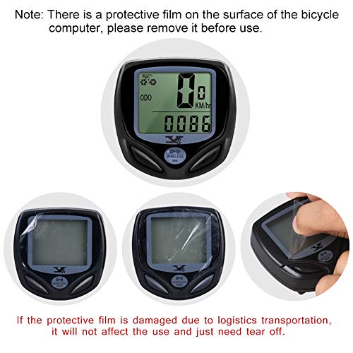 Bicicleta Cuentakilómetros, Ciclocomputador Ordenador Para Bicicleta Impermeable Velocímetro Inalámbrico de Bicicleta para bicicleta, odómetro de bicicleta con Retroiluminac múltiples Funciones