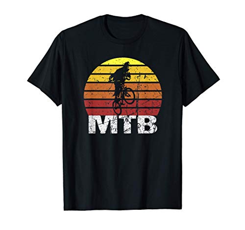 Bicicleta de montaña MTB Vintage Retro Hobby Downhill Sport Camiseta