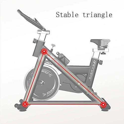 Bicicleta De Spinning Bicicleta De Ejercicio Para El Hogar, Bicicleta De Ciclo Silencioso Transmisión Por Correa Con Manillar Ajustable Asiento Volante Cromado Monitor De 5 Funciones Fitness Bike Bicicleta De Spinning Bicicleta De Ejercicio Para El Hogar, Bicicleta De Ciclo Silencioso Transmisión Por Correa Con Manillar Ajustable Asiento Volante Cromado Monitor De 5 Funciones Fitness Bike