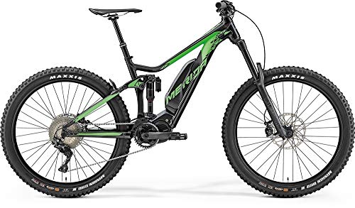 Bicicleta eléctrica de montaña Merida eONE Sixty 900, 500 Wh, color negro/verde sedoso, 2019, altura del cuadro de 47 cm