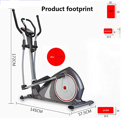 Bicicleta Elíptica para casa Multifuncional Control magnético stepper space walker silencioso fitness pérdida de peso modelado ajuste de resistencia tiempo velocidad distancia visualización calorías