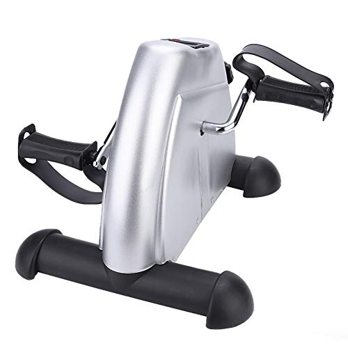 Bicicleta Estática Ajustable Mini, Fitness Pedales de Casa Movimiento Entrenador del Brazo y Pierna con Monitor LCD Ajustable Resistencia Bicicleta Fitness Bicicleta Entrenamiento