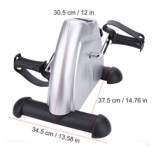 Bicicleta Estática Ajustable Mini, Fitness Pedales de Casa Movimiento Entrenador del Brazo y Pierna con Monitor LCD Ajustable Resistencia Bicicleta Fitness Bicicleta Entrenamiento