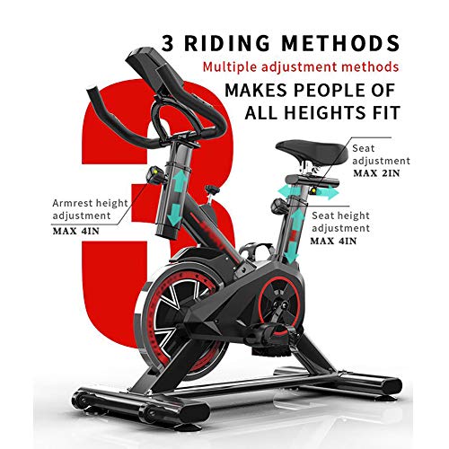Bicicleta EstáTica De Interior Bicicleta EstáTica Deportes De Interior Bicicleta Resistencia Regulable, Bici De Entrenamiento Fitness, PulsóMetro Y Pantalla LED,Negro Bicicleta EstáTica De Interior Bicicleta EstáTica Deportes De Interior Bicicleta Resistencia Regulable, Bici De Entrenamiento Fitness, PulsóMetro Y Pantalla LED,Negro