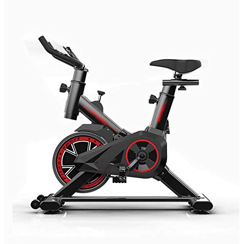 Bicicleta EstáTica De Interior Bicicleta EstáTica Deportes De Interior Bicicleta Resistencia Regulable, Bici De Entrenamiento Fitness, PulsóMetro Y Pantalla LED,Negro