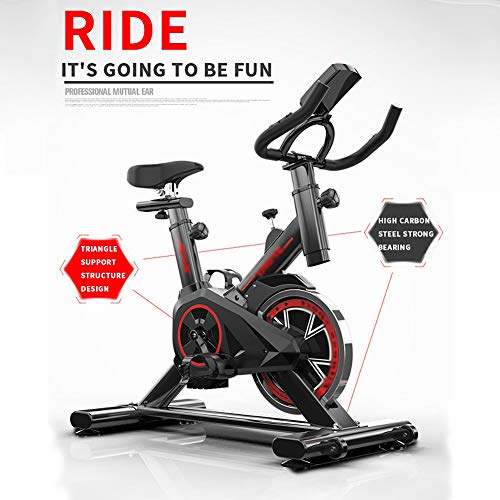 Bicicleta EstáTica De Interior Bicicleta EstáTica Deportes De Interior Bicicleta Resistencia Regulable, Bici De Entrenamiento Fitness, PulsóMetro Y Pantalla LED,Negro Bicicleta EstáTica De Interior Bicicleta EstáTica Deportes De Interior Bicicleta Resistencia Regulable, Bici De Entrenamiento Fitness, PulsóMetro Y Pantalla LED,Negro
