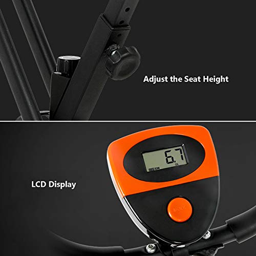 Bicicleta estática de spinning para adelgazar fitness Bike bicicleta de ciclismo interior con pantalla LCD bicicleta estática de casa plegable asiento ajustable