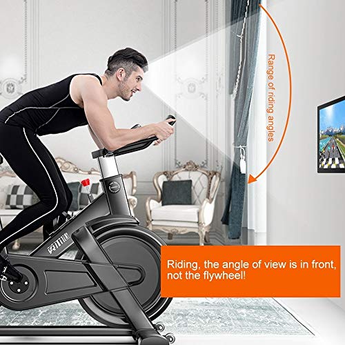 Bicicleta estática QM720 hogar Inteligente Ultra silencioso Bicicleta de Spinning Cubierta Equipos de Gimnasia, Soporte App Monitoreo del Ritmo cardíaco y Juegos Online