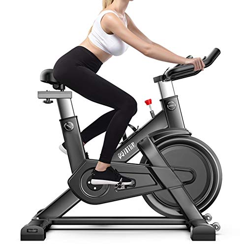 Bicicleta estática QM720 hogar Inteligente Ultra silencioso Bicicleta de Spinning Cubierta Equipos de Gimnasia, Soporte App Monitoreo del Ritmo cardíaco y Juegos Online