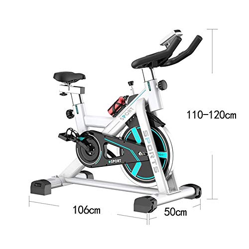 Bicicleta giratoria Ultra silenciosa 120 kg con Soporte de Carga Bicicleta de Entrenamiento aeróbica Bicicleta estática Vertical Equipo Deportivo de Interior para el hogar, gimnasi