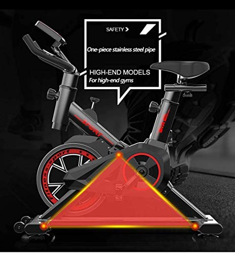 Bicicletas Estáticas Spinning Cubierta bici de la bicicleta de giro, ultra silencioso aptitud Bici Y Ab Trainer, speedbike con bajo nivel de ruido Sistema de correa de transmisión, Gimnasio en casa bi