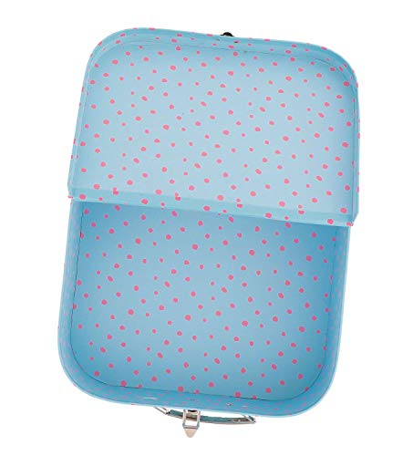 Bieco Kinderkoffer Prinzessin, Koffer aus stabiler Pappe, 30 cm, mit Metallgriff, für Kinder AB 3 Jahre Equipaje Infantil, 6 Liters, Rosa (Hellblau Und Pink) Bieco Kinderkoffer Prinzessin, Koffer aus stabiler Pappe, 30 cm, mit Metallgriff, für Kinder AB 3 Jahre Equipaje Infantil, 6 Liters, Rosa (Hellblau Und Pink)