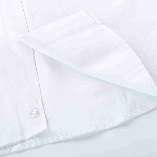 Bienzoe Niño Uniforme Escolar Manga Larga Oxford Camisa Blanco 12 Bienzoe Niño Uniforme Escolar Manga Larga Oxford Camisa Blanco 12