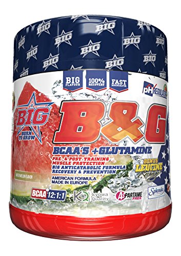 BIG B&G BCAA's + Glutamina 12:1:1 400 gr - Mango-Piña BIG B&G BCAA's + Glutamina 12:1:1 400 gr - Mango-Piña