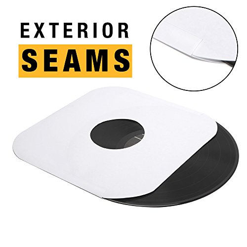 Big Fudge Fundas Premium para Discos de Vinilo 33 RPM | Kit Protector en Premium | Estuches Interno de 12 Pulgadas - Antirayaduras y Antiestático | 50 Unidades para Vinilos - Calibre 3 mm - 12"