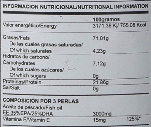 BIG Omega 3 Suplemento - 100 Cápsulas (BIG0040)