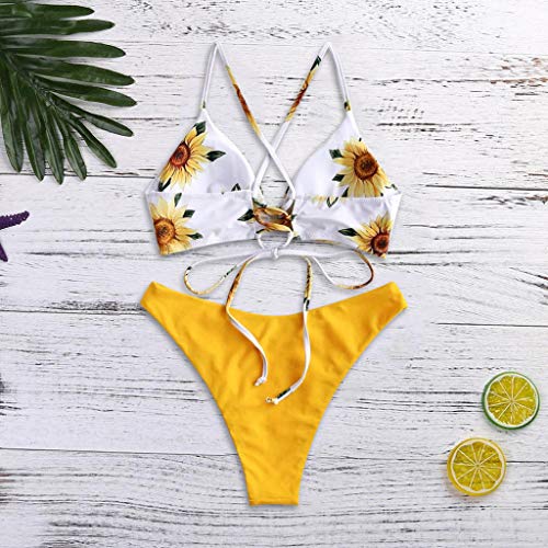 Bikini Mujer Push Up Traje de baƱo Fresco con Estampado de Girasol Mujeres Conjunto Push up Bikini Playa Beachwear con Relleno Tops y Braguitas Mujer 2019 brasileƱos vikinis riou Bikini Mujer Push Up Traje de baƱo Fresco con Estampado de Girasol Mujeres Conjunto Push up Bikini Playa Beachwear con Relleno Tops y Braguitas Mujer 2019 brasileƱos vikinis riou