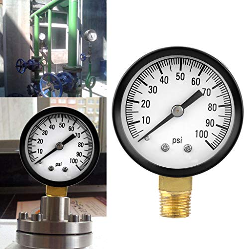 BIlinli 0-100 PSI 1/4"Pozo Bomba SPA de Piscina Filtro de presión de Agua Calibrador de Lado bajo Montaje Lateral BIlinli 0-100 PSI 1/4"Pozo Bomba SPA de Piscina Filtro de presión de Agua Calibrador de Lado bajo Montaje Lateral