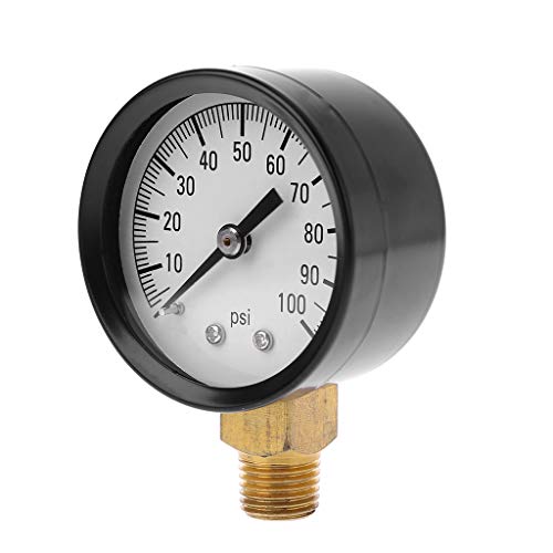 BIlinli 0-100 PSI 1/4"Pozo Bomba SPA de Piscina Filtro de presión de Agua Calibrador de Lado bajo Montaje Lateral BIlinli 0-100 PSI 1/4"Pozo Bomba SPA de Piscina Filtro de presión de Agua Calibrador de Lado bajo Montaje Lateral