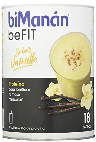 biManán - beFIT - Proteína para tonificar - Batido Vainilla - 18uds 540 gr biManán - beFIT - Proteína para tonificar - Batido Vainilla - 18uds 540 gr