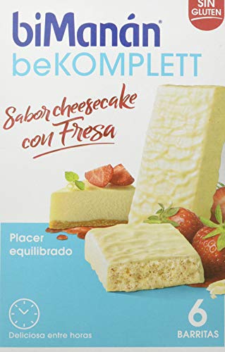 biManán - beKOMPLETT - Placer Equilibrado - Barritas Cheesecake - 6uds 210 gr