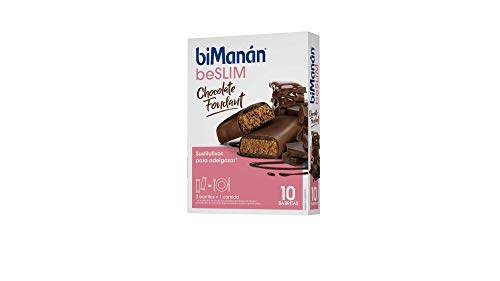 biManán - beSLIM - Sustitutivos para Adelgazar - Barritas Chocolate Fondant - 10uds 310 gr