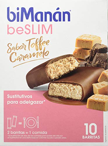 biManán - beSLIM - Sustitutivos para Adelgazar - Barritas Toffee - 10 uds 310 gr biManán - beSLIM - Sustitutivos para Adelgazar - Barritas Toffee - 10 uds 310 gr