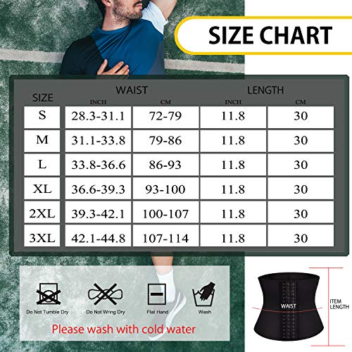 Bingrong Faja Reductora Adelgazante Hombres Faja Reductora Cinturón Lumbar Abdomen Ajustable para Deporte Fitness Efecto Sauna para la Quema de Grasa (Negro, M) Bingrong Faja Reductora Adelgazante Hombres Faja Reductora Cinturón Lumbar Abdomen Ajustable para Deporte Fitness Efecto Sauna para la Quema de Grasa (Negro, M)
