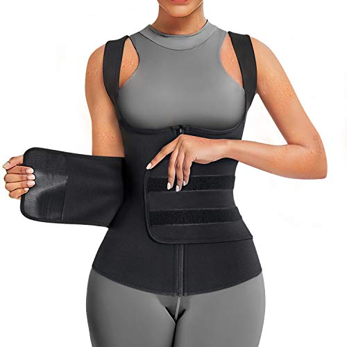 Bingrong Fajas Deportivas Mujer Entrenador de Cintura Fajas para Adelgazar Sauna Adelgazante Mujer Trajes de Sudoración para Fitness Fajas Reductoras Chaleco Sudoracion Mujer Bingrong Fajas Deportivas Mujer Entrenador de Cintura Fajas para Adelgazar Sauna Adelgazante Mujer Trajes de Sudoración para Fitness Fajas Reductoras Chaleco Sudoracion Mujer