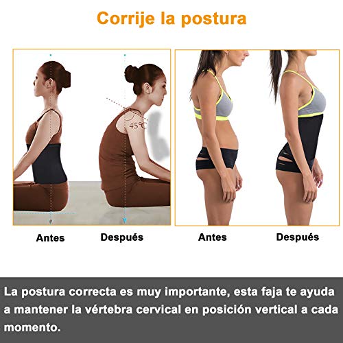 Bingrong Fitness Faja Cintura Entrenador de Cintura con Cremallera Faja Corset Fajas Reductoras Adelgazantes Mujer Waist Trainer Corset Faja Lumbar Moldeadora Bustier (Negro, Large) Bingrong Fitness Faja Cintura Entrenador de Cintura con Cremallera Faja Corset Fajas Reductoras Adelgazantes Mujer Waist Trainer Corset Faja Lumbar Moldeadora Bustier (Negro, Large)