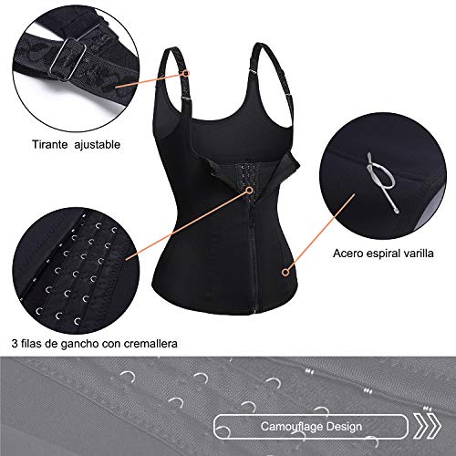 Bingrong Ropa Faja Reductora Mujer Adelgazante Lencería Moldeadora Shapewear Body Waist Trainer Corse de Abdomen Chaleco Moldeador Mujer (Negro, Small) Bingrong Ropa Faja Reductora Mujer Adelgazante Lencería Moldeadora Shapewear Body Waist Trainer Corse de Abdomen Chaleco Moldeador Mujer (Negro, Small)