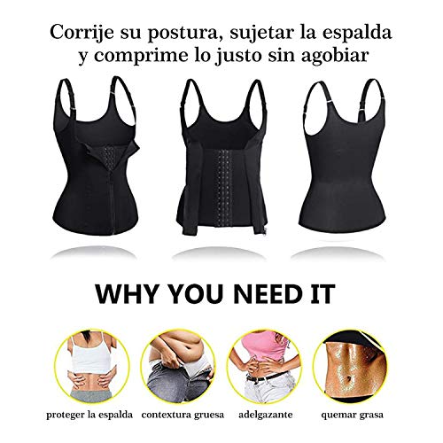 Bingrong Ropa Faja Reductora Mujer Adelgazante Lencería Moldeadora Shapewear Body Waist Trainer Corse de Abdomen Chaleco Moldeador Mujer (Negro, Small) Bingrong Ropa Faja Reductora Mujer Adelgazante Lencería Moldeadora Shapewear Body Waist Trainer Corse de Abdomen Chaleco Moldeador Mujer (Negro, Small)