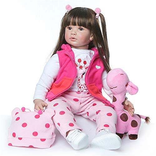 Binxing Toys 60 cm Adorable Recién Nacido Reborn Bebé Muñeca Simulación de Vinilo de Realista Juguete Lindo de la Muñeco Juguetes de Los Niños