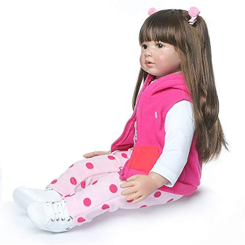 Binxing Toys 60 cm Adorable Recién Nacido Reborn Bebé Muñeca Simulación de Vinilo de Realista Juguete Lindo de la Muñeco Juguetes de Los Niños Binxing Toys 60 cm Adorable Recién Nacido Reborn Bebé Muñeca Simulación de Vinilo de Realista Juguete Lindo de la Muñeco Juguetes de Los Niños