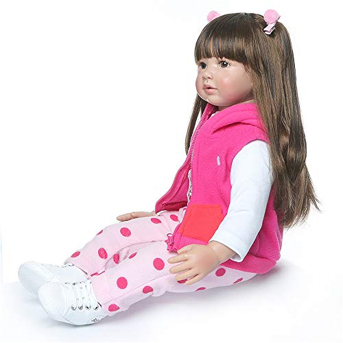 Binxing Toys 60 cm Adorable Recién Nacido Reborn Bebé Muñeca Simulación de Vinilo de Realista Juguete Lindo de la Muñeco Juguetes de Los Niños