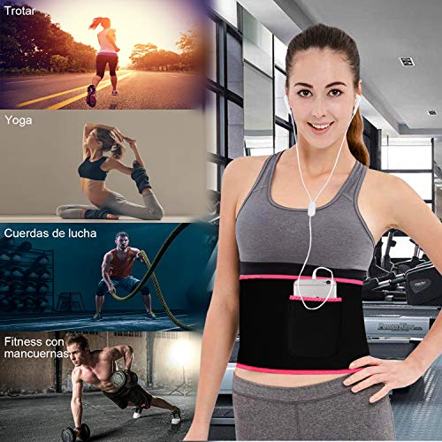 Bioasis Faja Reductora Adelgazante Waist Trimmer Belt Cinturón de Sudoración Neopreno, Cintura para Sudar de Fitness, Acelera la Pérdida de Peso, Quema Grasa, Efecto Sauna, Mujer Bioasis Faja Reductora Adelgazante Waist Trimmer Belt Cinturón de Sudoración Neopreno, Cintura para Sudar de Fitness, Acelera la Pérdida de Peso, Quema Grasa, Efecto Sauna, Mujer